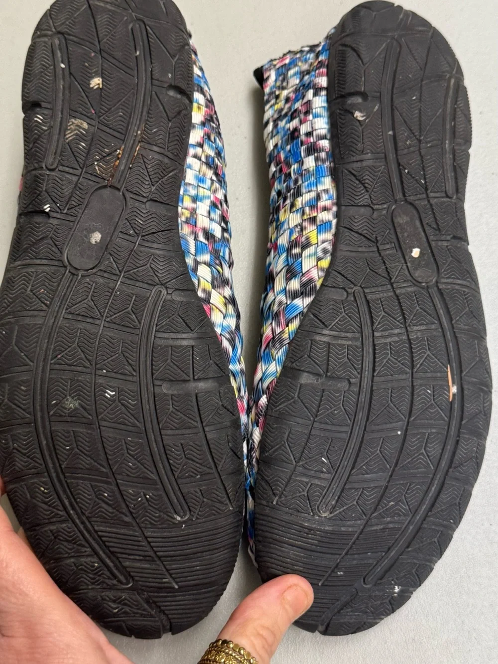 Coldwater Creek Walk with me Multicolor Woven Ballet Flats Shoes size 9